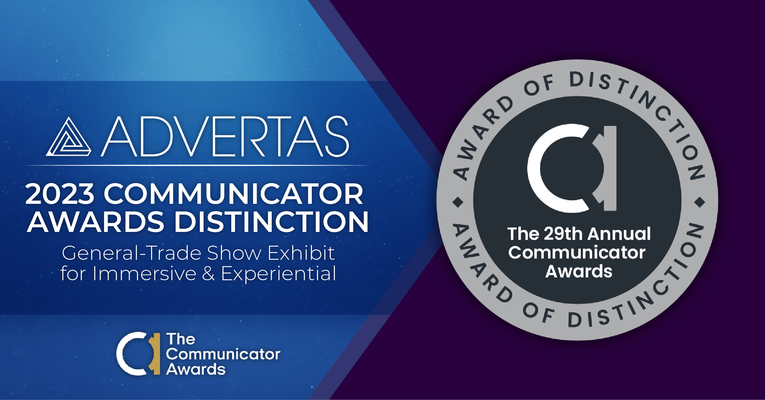 Advertas Wins Two Awards of Distinction at Communicator Awards
